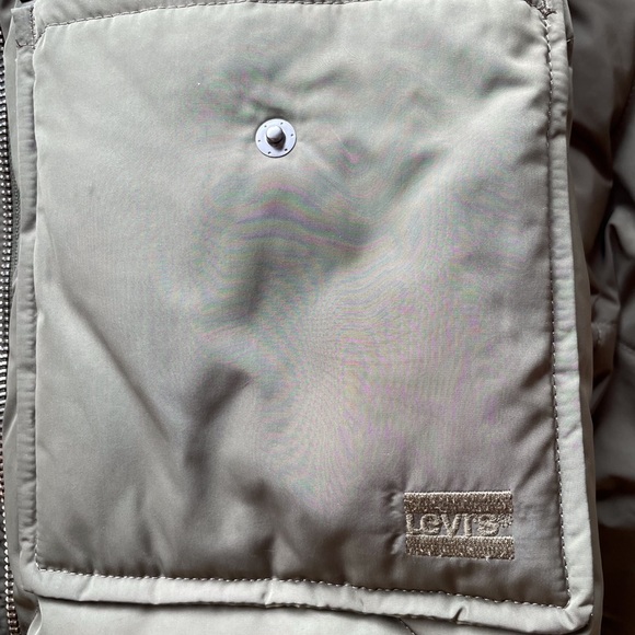 Levis diamond quilt women small down puffer coat - Picture 15 of 15